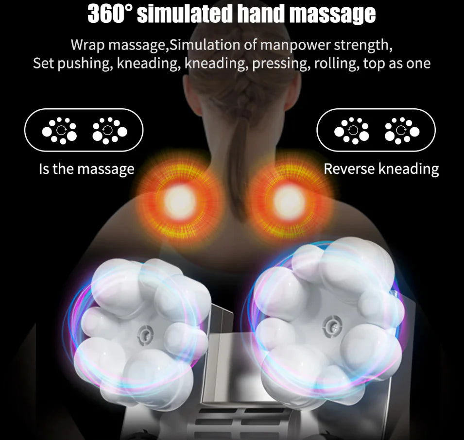 Shiatsu 3D Kneading Neck & Shoulder Massager with Heat