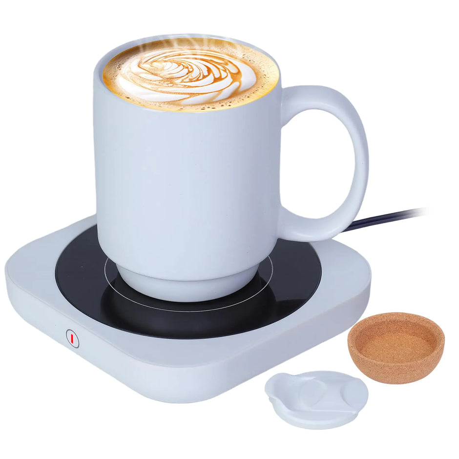 Smart Desk 36W Ceramic Coffee Mug Warmer Set