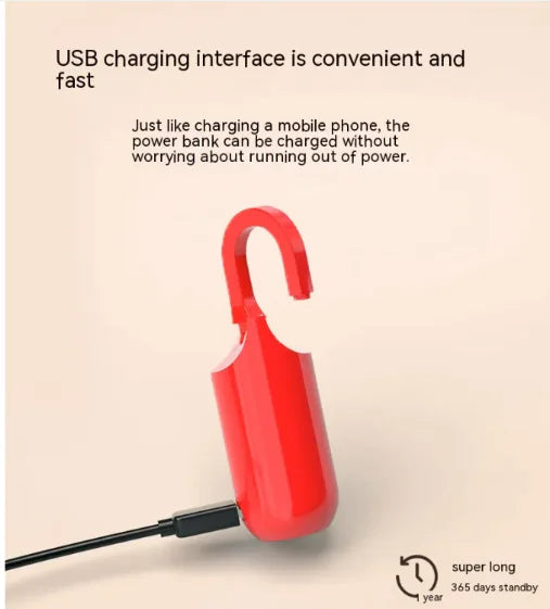 Smart Fingerprint Luggage and bag Padlock with USB Charging