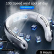 New Portable Hanging Neck Fan with display