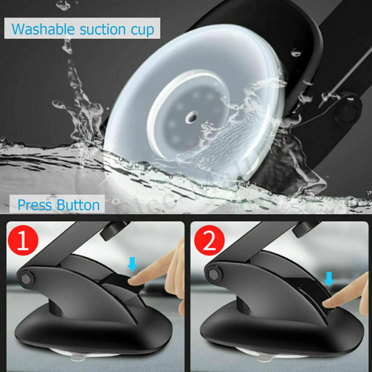 Qi Wireless 2-in-1 Car Charger Holder