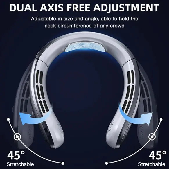 New Portable Hanging Neck Fan with display