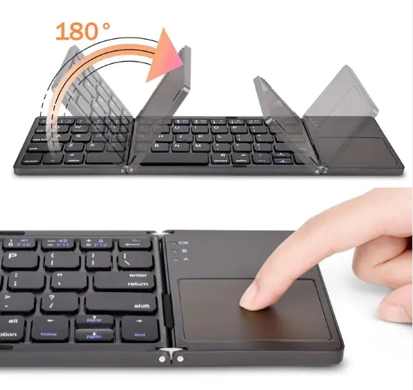 Folding Mini Wireless Bluetooth Keyboard with touchpad