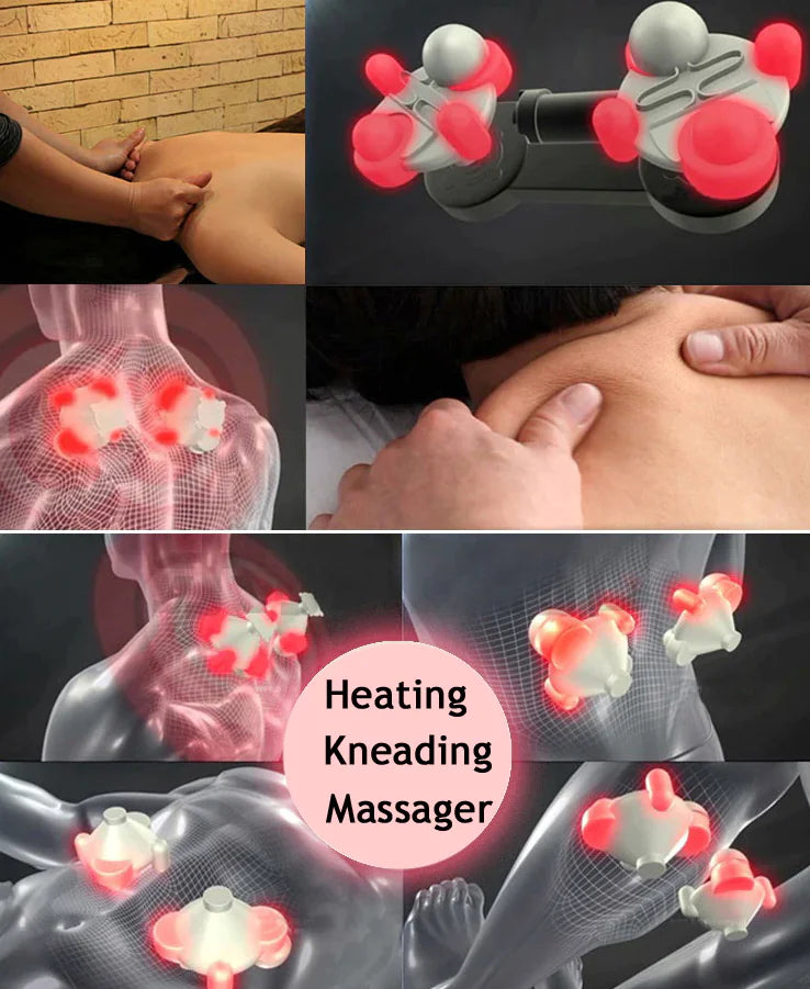 Shiatsu 3D Kneading Neck & Shoulder Massager with Heat