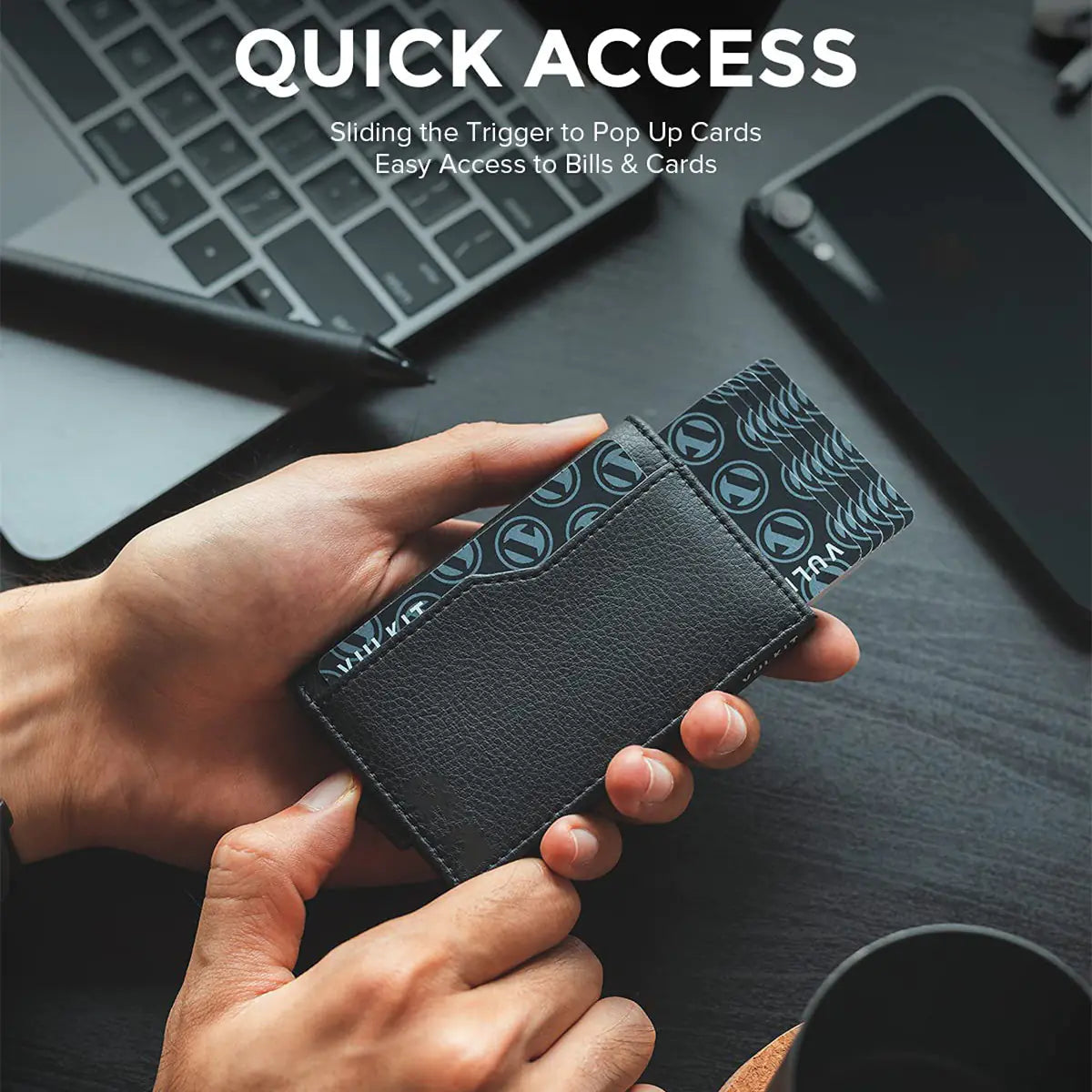 Sophisticated RFID-Safe Leather Billfold with ID Display