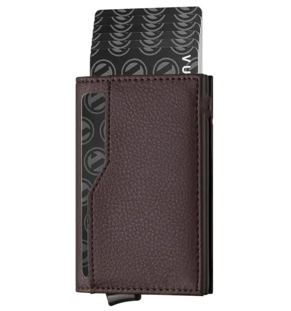 Sophisticated RFID-Safe Leather Billfold with ID Display