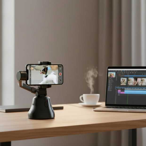 AI 360 face auto-tracking phone mount