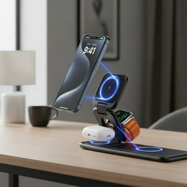 Tri Mag Wireless Charger