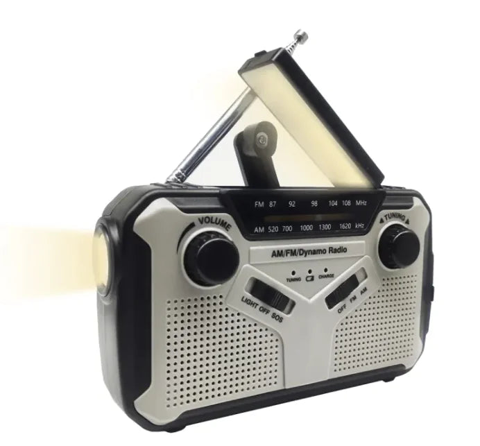 Solar Hand-Crank Survival ad Emergency Radio