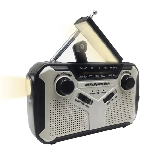 Solar Hand-Crank Survival ad Emergency Radio