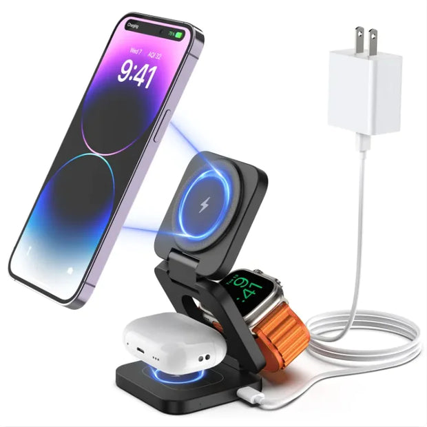 Tri Mag Wireless Charger