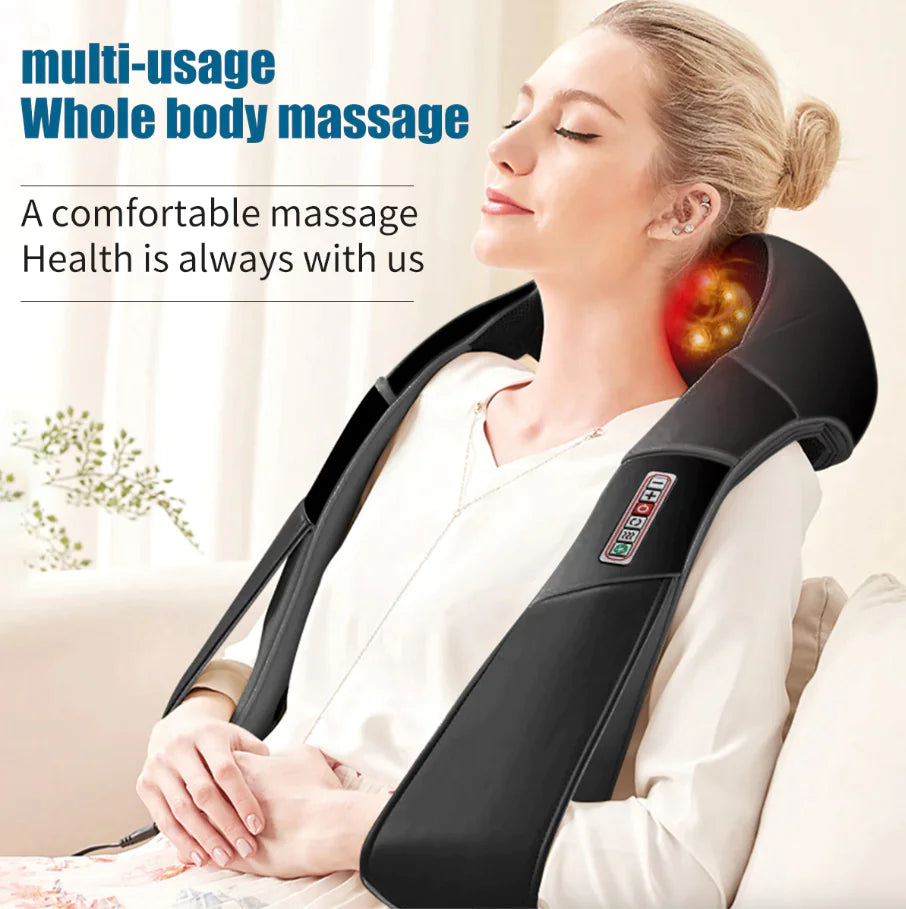 Shiatsu 3D Kneading Neck & Shoulder Massager with Heat