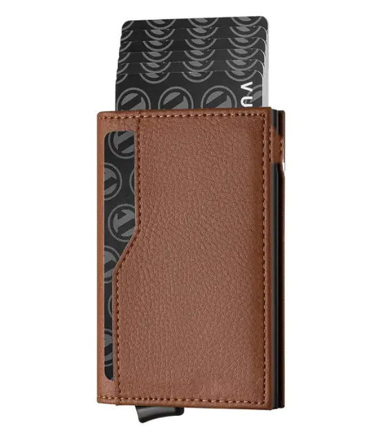 Sophisticated RFID-Safe Leather Billfold with ID Display