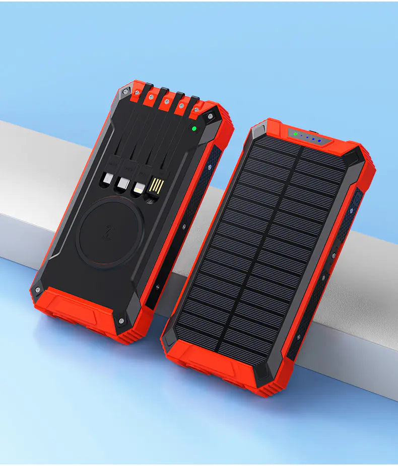 Solar Energy Charging Unit with Cable