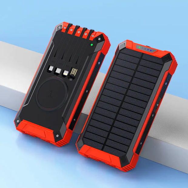 Solar Energy Charging Unit with Cable