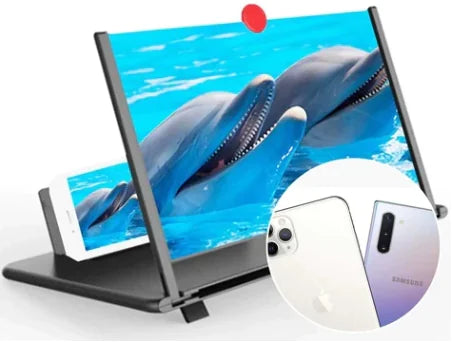 Extendable Display and screen magnifier for Smartphones